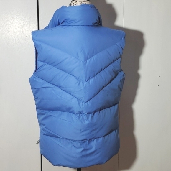 Columbia-Women's Blue Goose Down Insulated Puffer Vest Modern Warm Size L - Picture 3 of 6